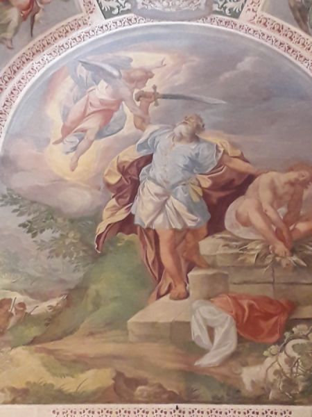 Abraham i anioł &ndash; malowidło